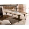 Table Basse Rectangulaire Pieds épingle 120 X 70 Cm Style Industriel ...