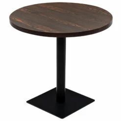 Sublime Tables Ensemble Antananarivo Table De Bistro MDF Et Acier Rond...