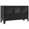 VIDAXL Buffet Métal De Style Industriel 130 X 35 X 70 Cm Noir - Armoires Et ...