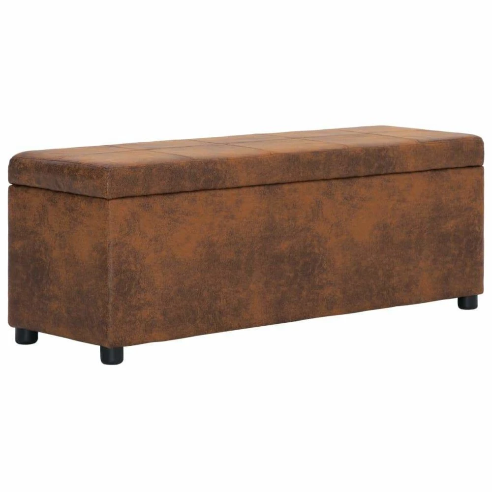Banquette Pouf Tabouret Meuble Banc Avec Compartiment De Rangement 116...