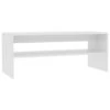 Icaverne - Tables Basses Collection Table Basse Blanc 100 X 40 X 40 Cm...