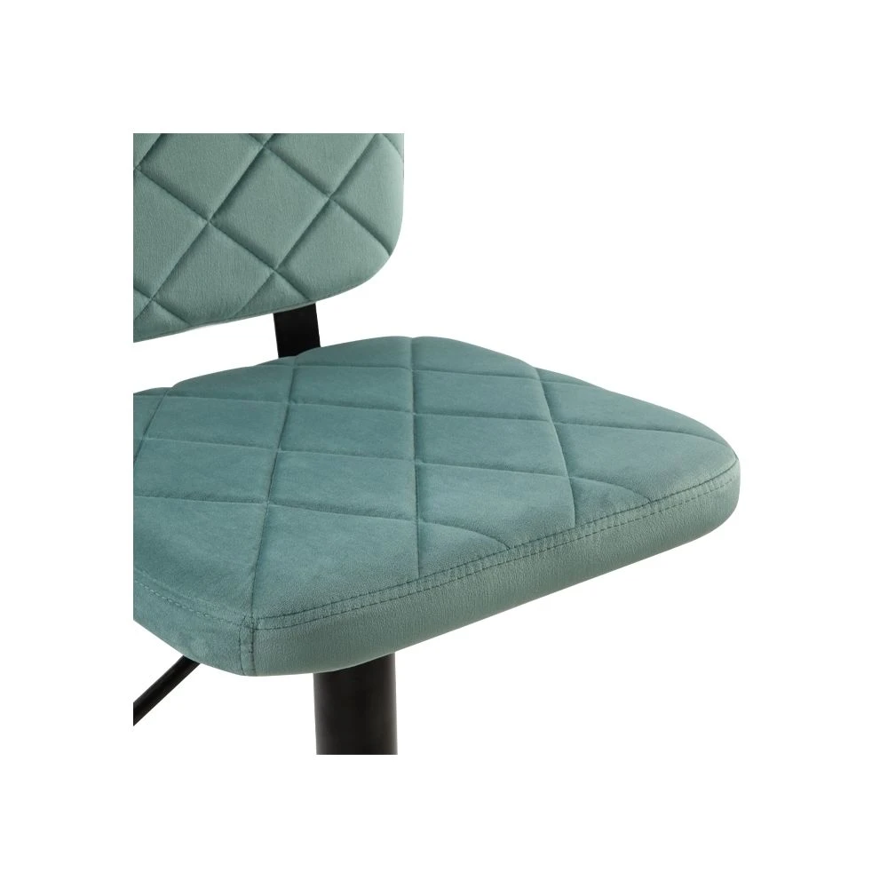 Chaise De Bar Viktor En Velours Vert D'eau 60/81 Cm (lot De 2) – Image 4