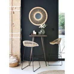 Tabouret De Bar Lotus En Rotin 77 Cm (lot De 2)