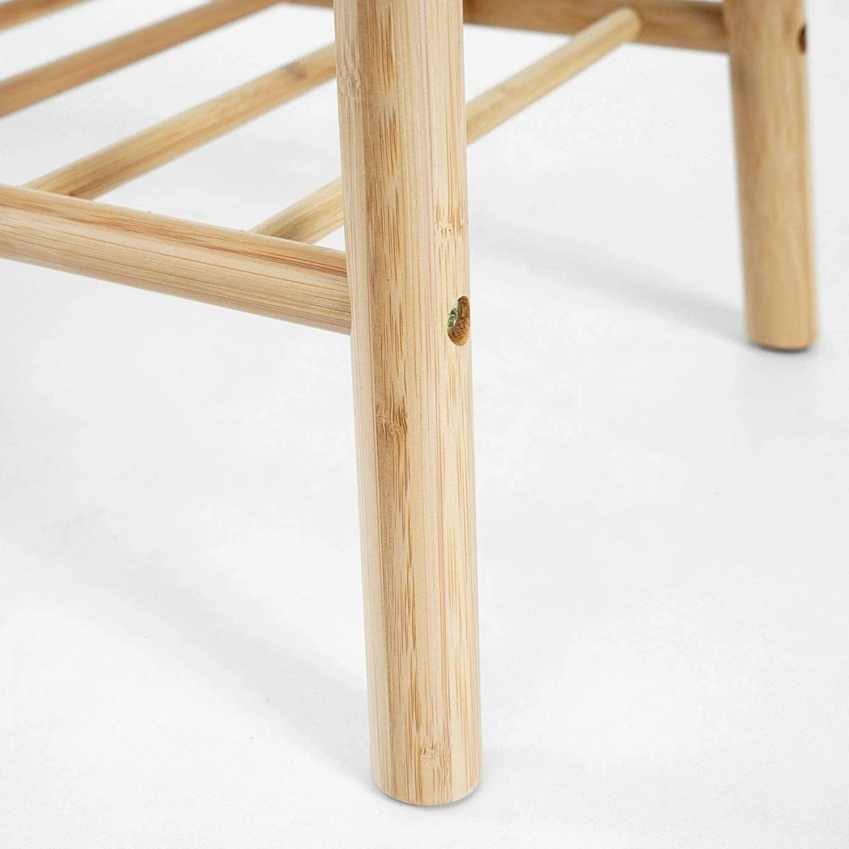 Banc étagère à Chaussures Assise Rembourrée Bambou 44x90x34cm BAN0... – Image 3