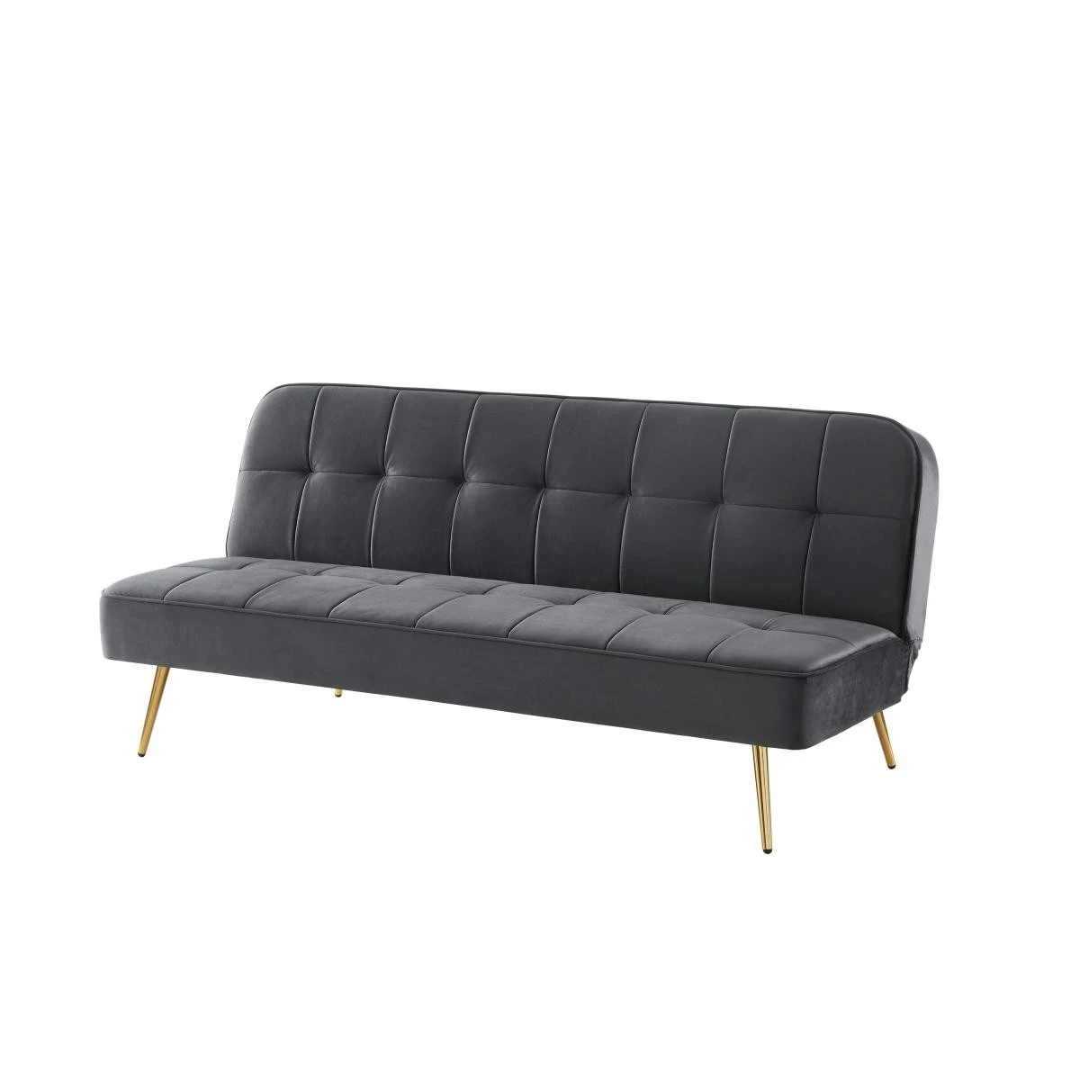 Banquette AROMA Convertible En Velours Anthracite 3 Places – Image 3