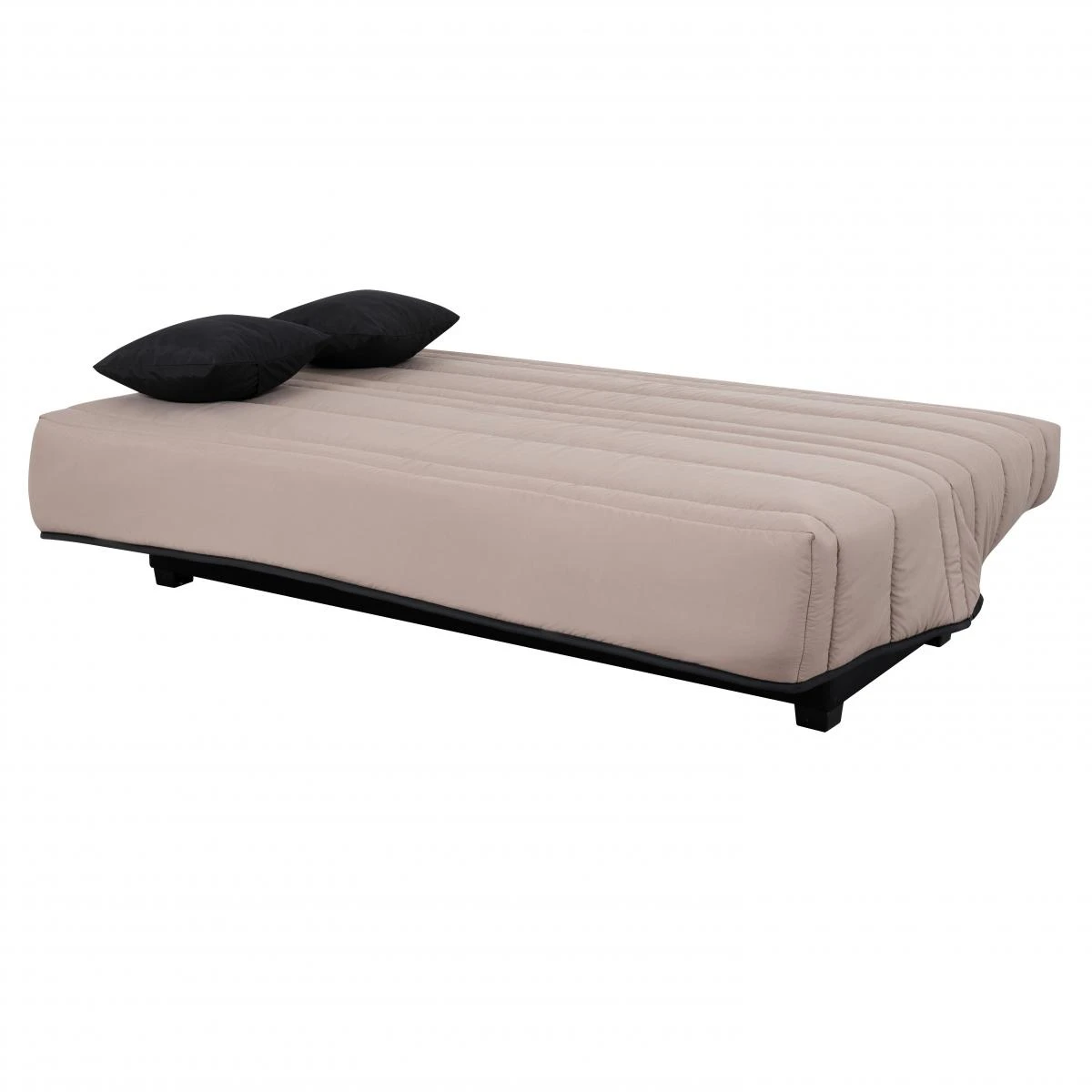 Banquette Clic-Clac 130 ORLANDO Pearl Taupe - Matelas Dunlopillo – Image 2