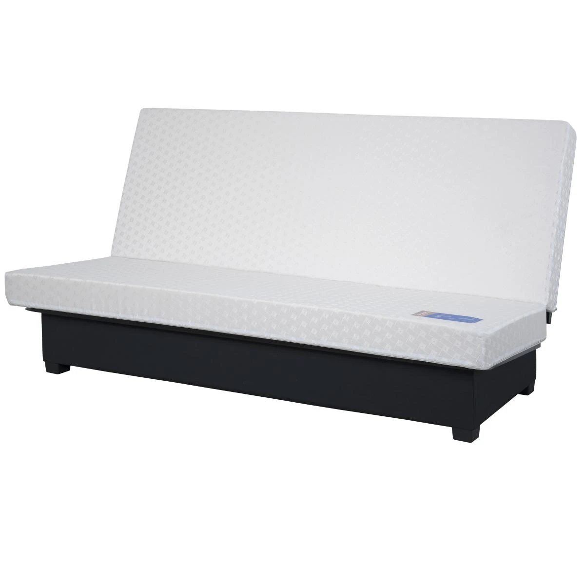 Banquette Clic-Clac 130 ORLANDO Pearl Taupe - Matelas Dunlopillo – Image 3