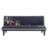 Banquette Clic Clac 3 Places CASSY - Imprimé New York - Tissu Noir/Gr...