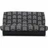 Banquette Clic-clac Beija - Tissu Chevrons A111 - Couchage 128 X 188 X...