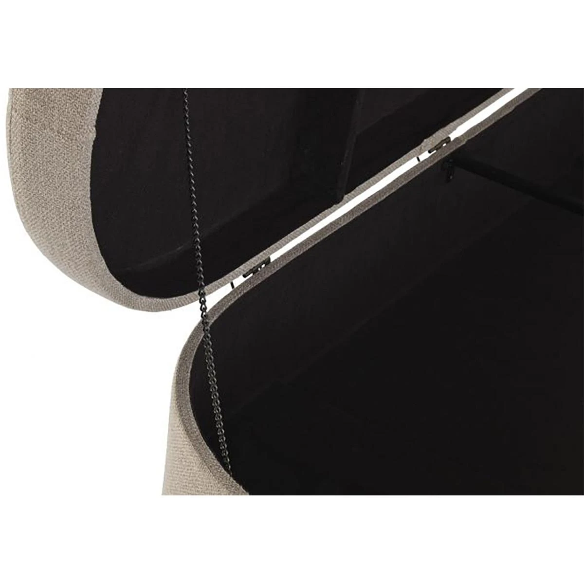 Banquette Coffre En Métal Coloris Beige - Longueur 114 X Profondeur 4... – Image 3