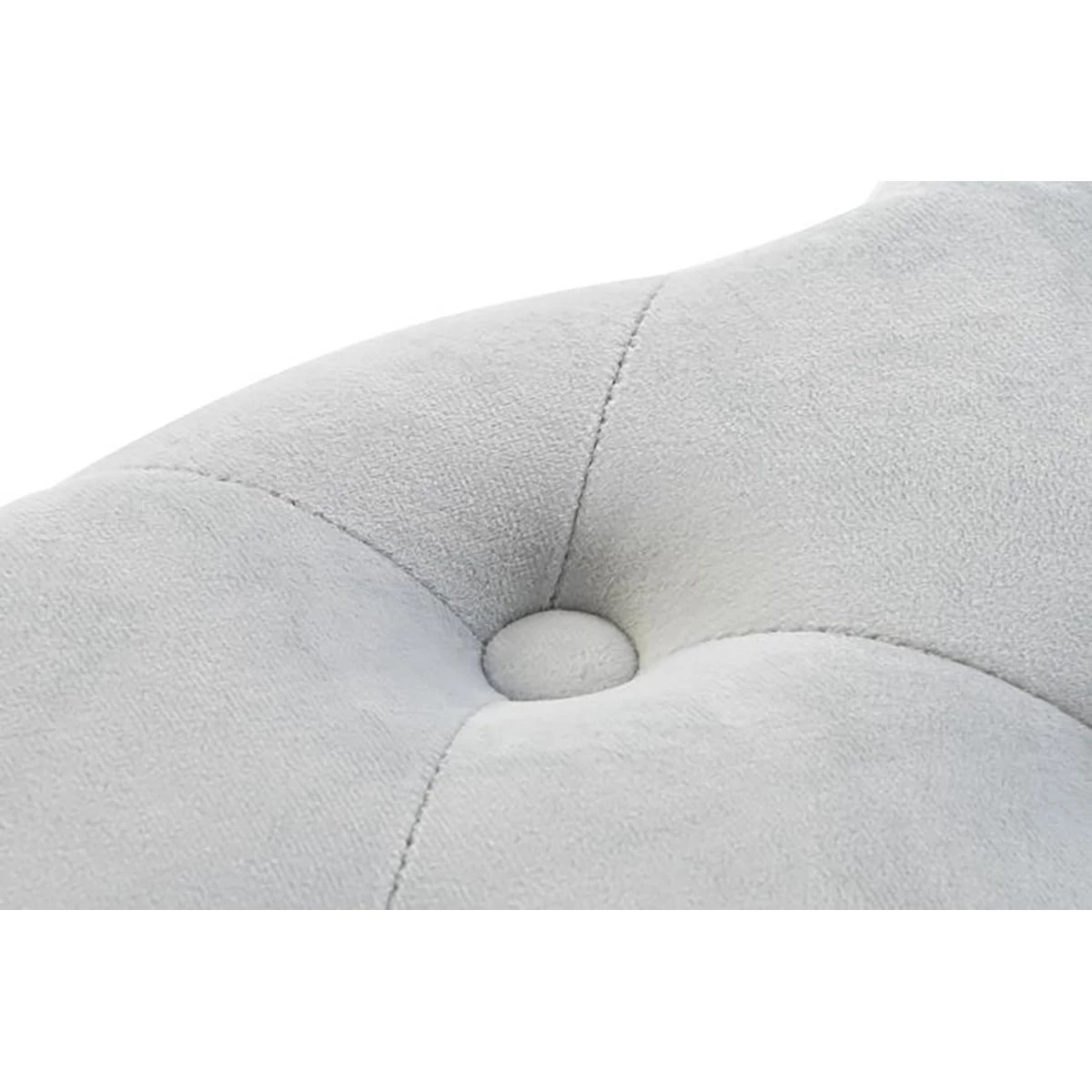 Banquette En Métal Et Velours Coloris Bleu Ciel Et Pieds Doré- Longu... – Image 4