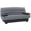 Banquette Lit Clic Clac DALLAS Tissu Gris Clair