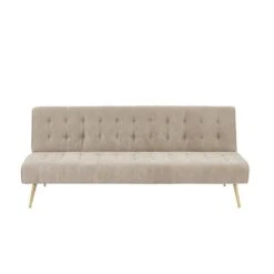 Banquette NINO Convertible Velours Côtelé Beige