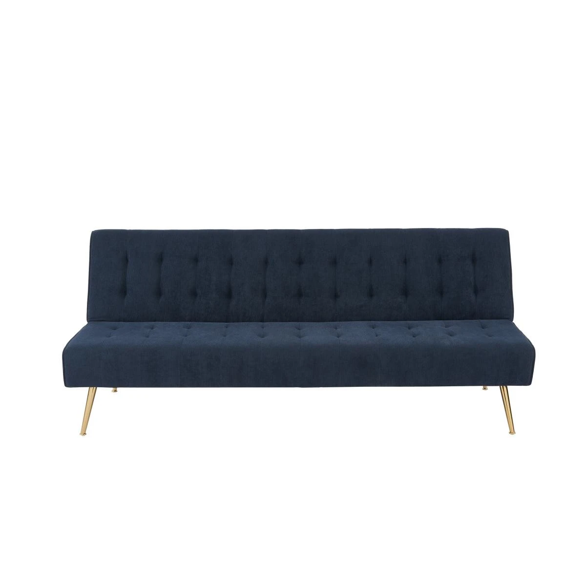 Banquette NINO Convertible Velours Côtelé Bleu Foncé