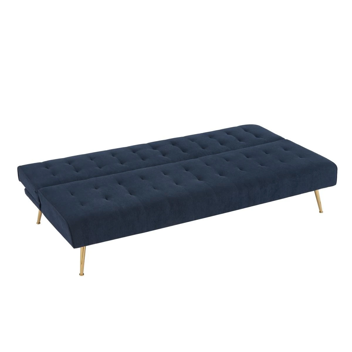 Banquette NINO Convertible Velours Côtelé Bleu Foncé – Image 4