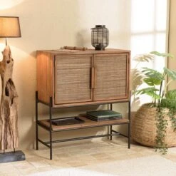 Buffet 2 Portes En Bois De Teck Recyclé