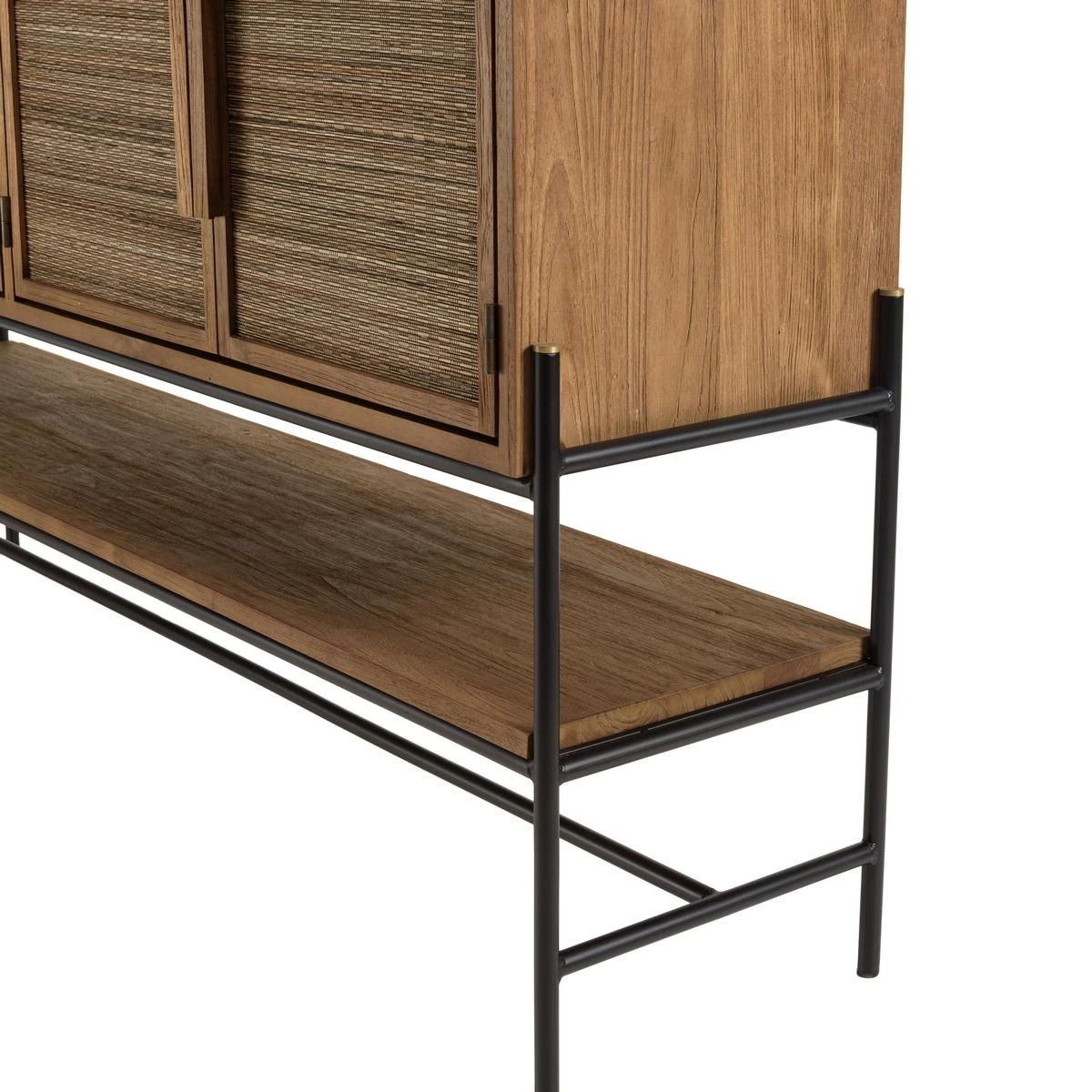 Buffet 4 Portes En Bois De Teck Recyclé – Image 8