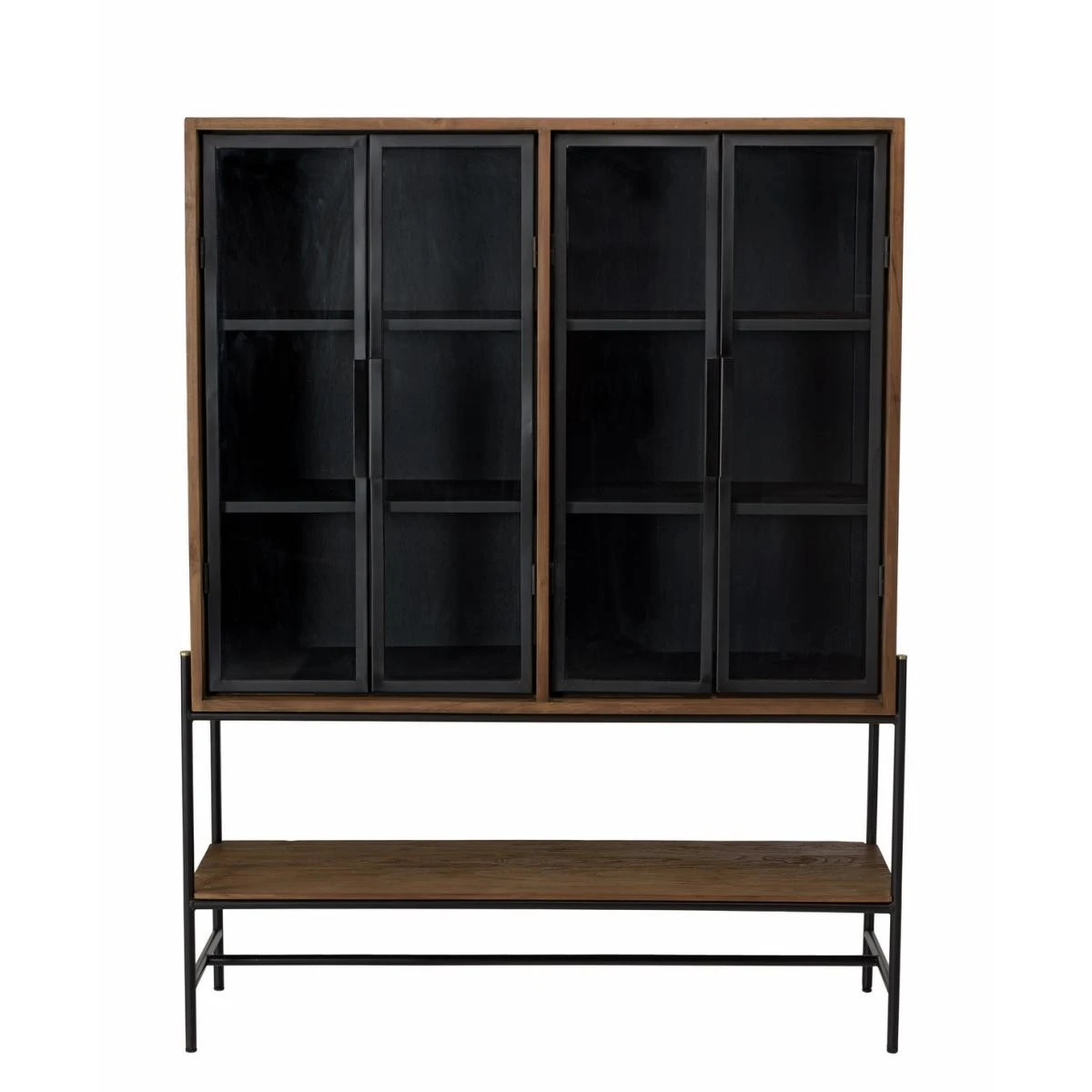 Buffet 4 Portes Vitrées 6 étagères 1 Niche – Image 3