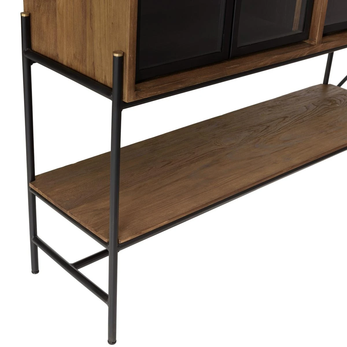 Buffet 4 Portes Vitrées 6 étagères 1 Niche – Image 7