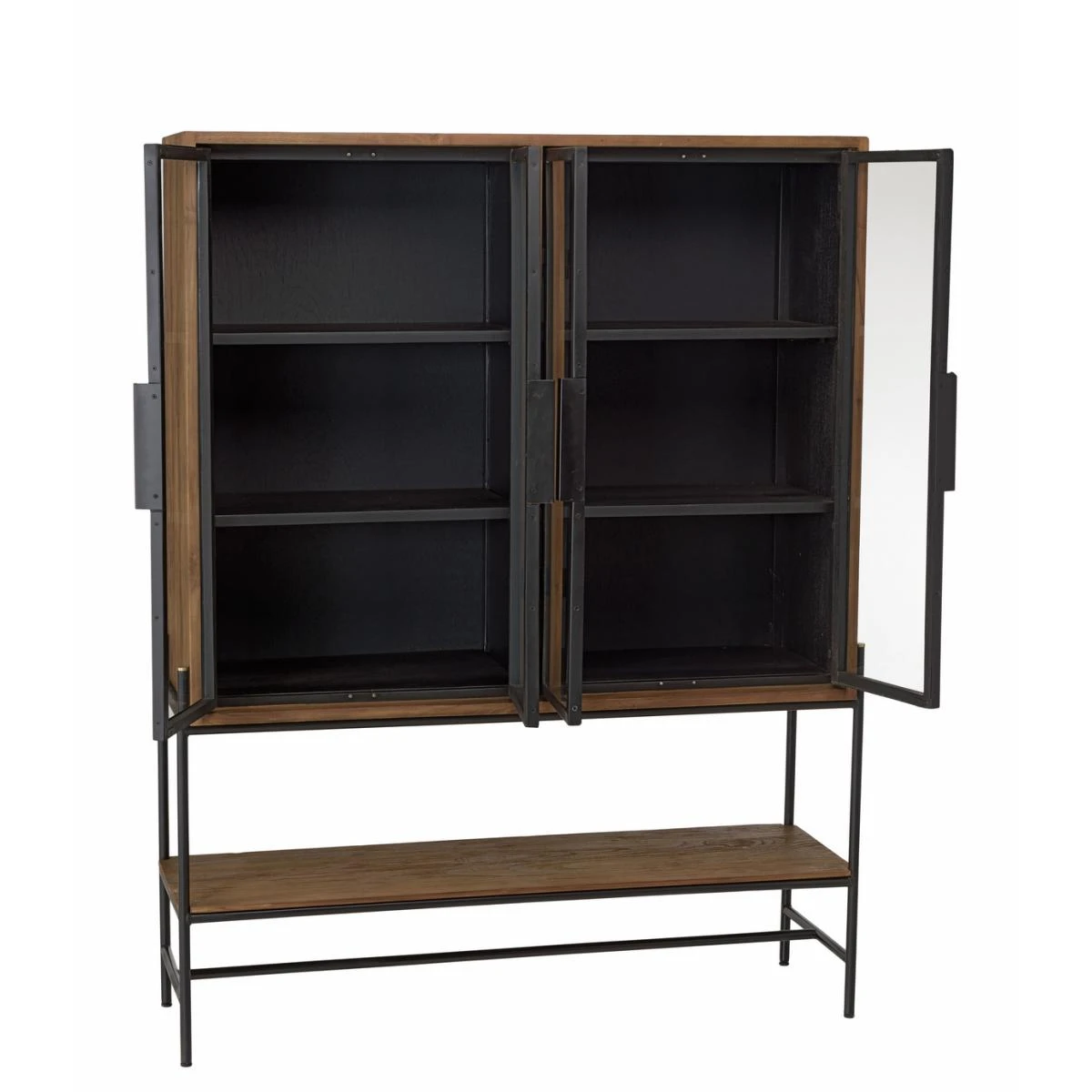 Buffet 4 Portes Vitrées 6 étagères 1 Niche – Image 8