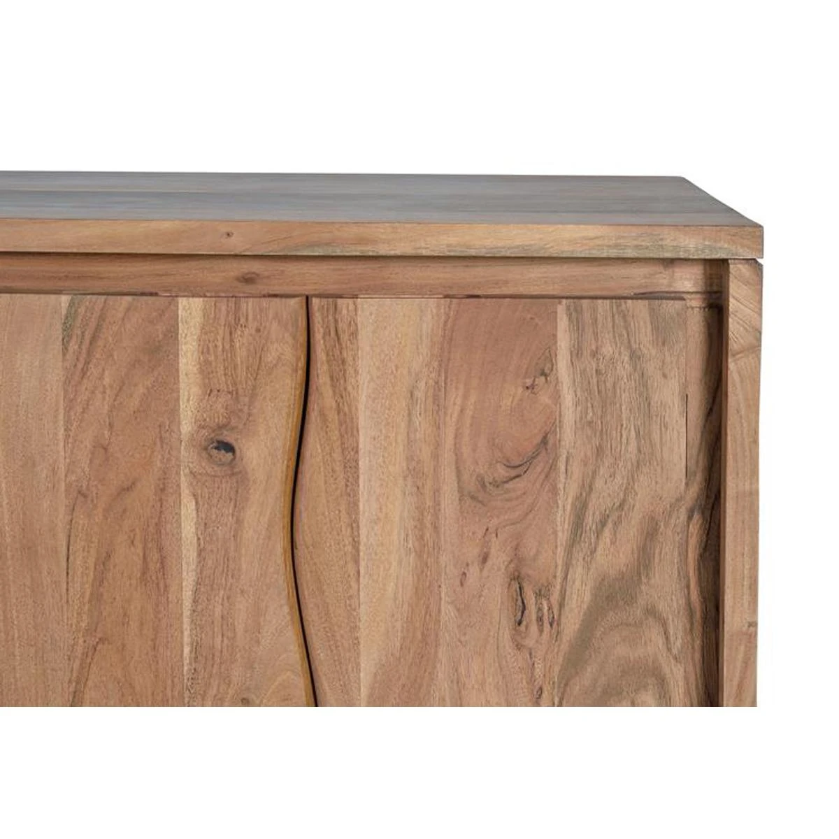 Buffet Bahut En Bois D'acacia Coloris Naturel - Longueur 172 X Profond... – Image 2