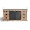 Buffet Bahut En Bois De Manguier Et Métal Coloris Naturel / Gris - Lo...