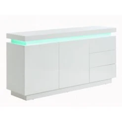 Buffet EMERSON II - LEDs - 2 Portes & 3 Tiroirs - MDF Laqué Blanc 7 Buffet EMERSON II - LEDs - 2 Portes & 3 Tiroirs - MDF Laqué Blanc -Womo Design Boutique buffet emerson ii leds 2 portes et 3 tiroirs mdf laque blanc 7968213 20187853 1140x1140