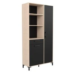 Buffet STUDIO Chêne Jackson Et Noir