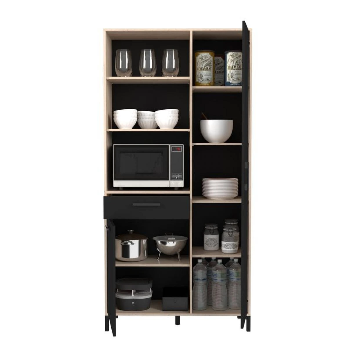 Buffet STUDIO ChĂȘne Jackson Et Noir â Image 2