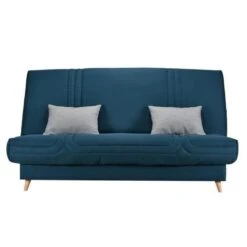 BULTEX Clic Clac MONA 3 Places - Tissu Bleu - L 192 X P 95 X H 101