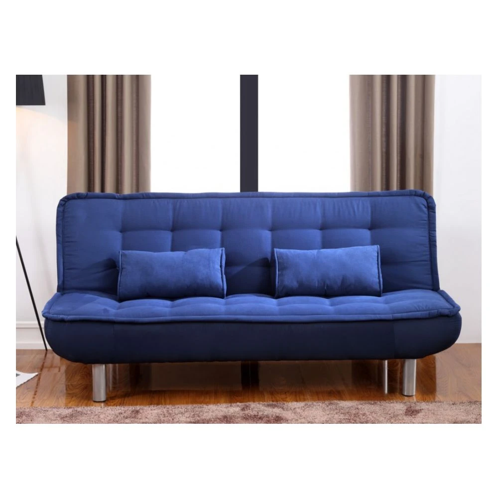 Canapé Convertible Clic-clac MISHAN En Tissu - Bleu – Image 3