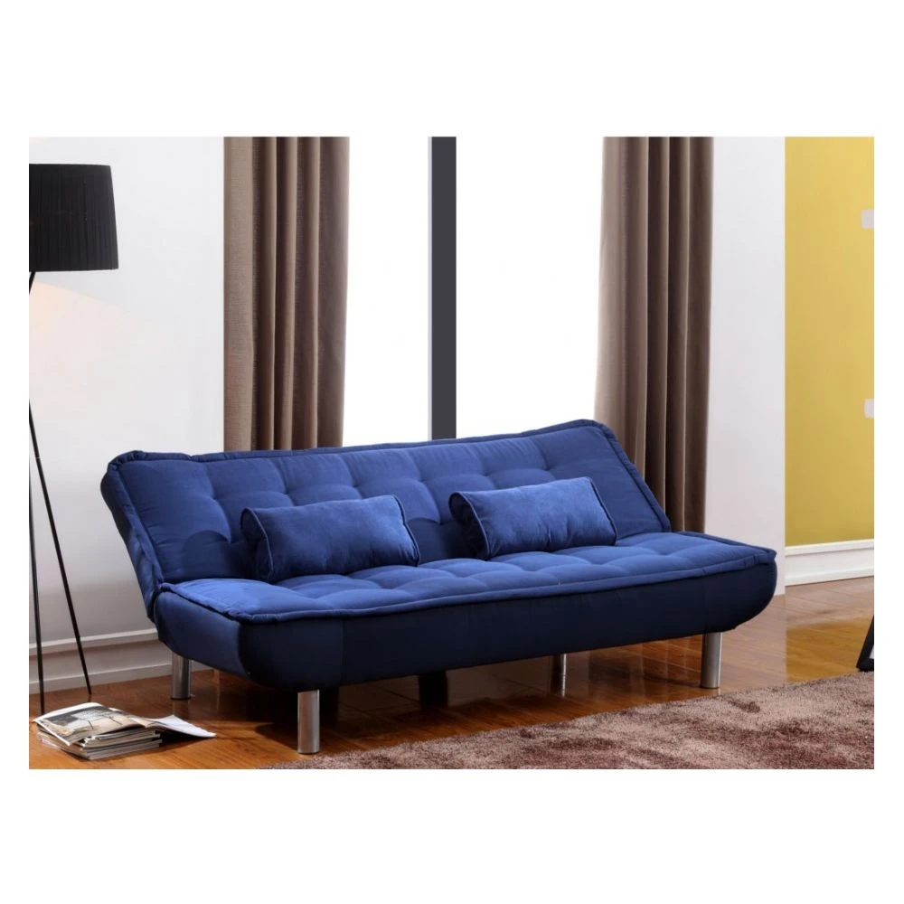 Canapé Convertible Clic-clac MISHAN En Tissu - Bleu – Image 5