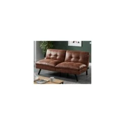 Canapé Convertible Clic-clac 3 Places PEGULA En Microfibre Viellie - ...