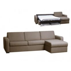 Canapé D'angle Convertible Express Et Réversible FLAVIEN En Tissu - ...
