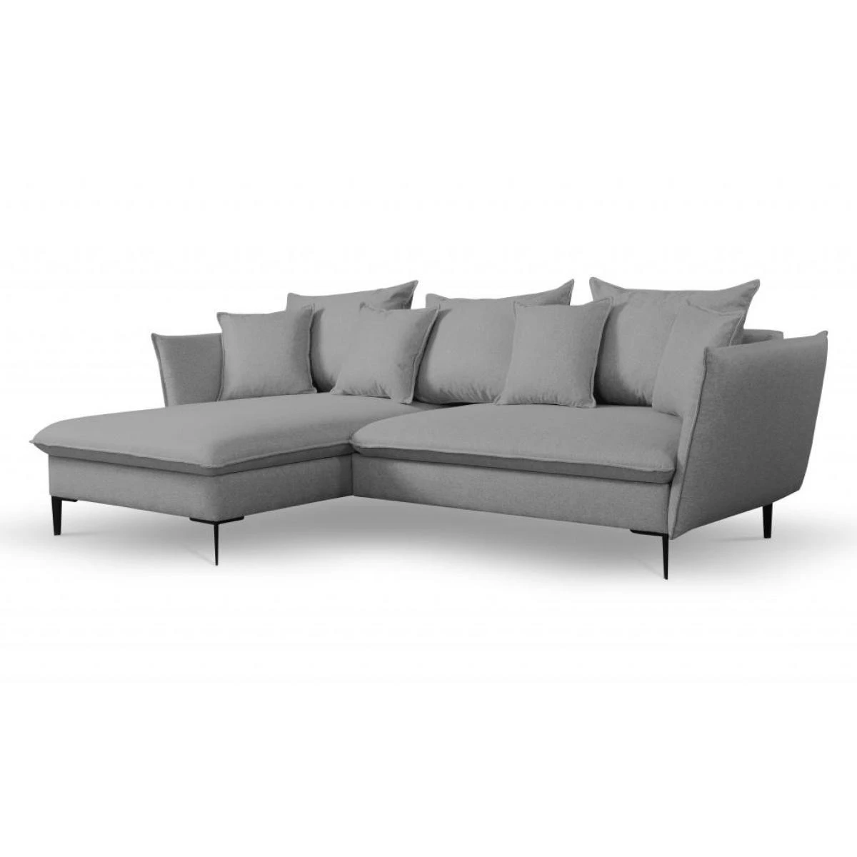 Canapé D'angle Convertible En Tissu Gris LAZARE De PASCAL MORABITO - ... – Image 2