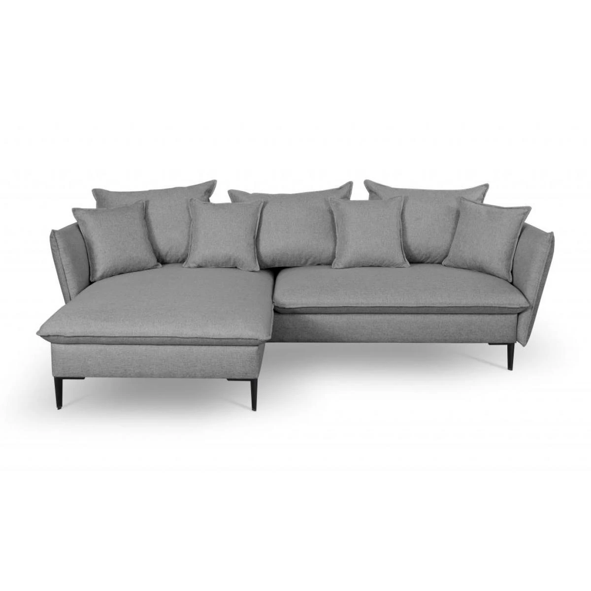 Canapé D'angle Convertible En Tissu Gris LAZARE De PASCAL MORABITO - ... – Image 3