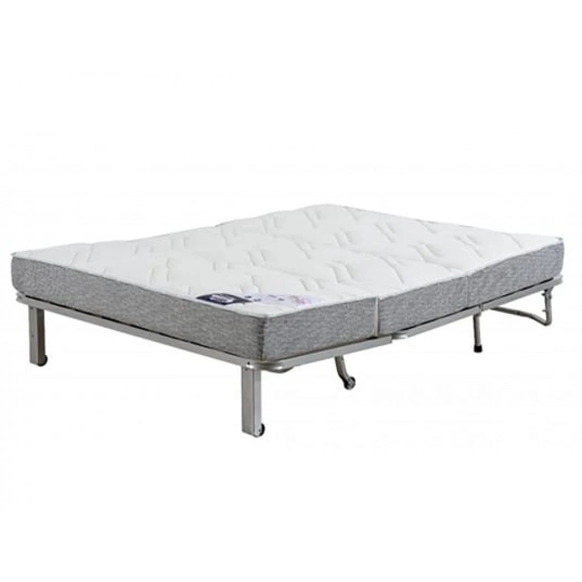 Canapé Lit Well Bz 160 Tissu Gris Matelas Simmons 45kg 2 Canapé Lit Well Bz 160 Tissu Gris Matelas Simmons 45kg – Image 2