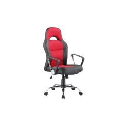 Chaise De Bureau à Roulettes - Q033 - 63 X 50 X 116 Cm - Rouge