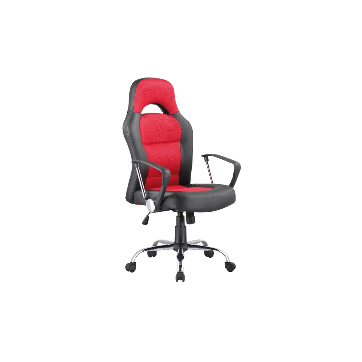 Chaise De Bureau Ă Roulettes - Q033 - 63 X 50 X 116 Cm - Rouge