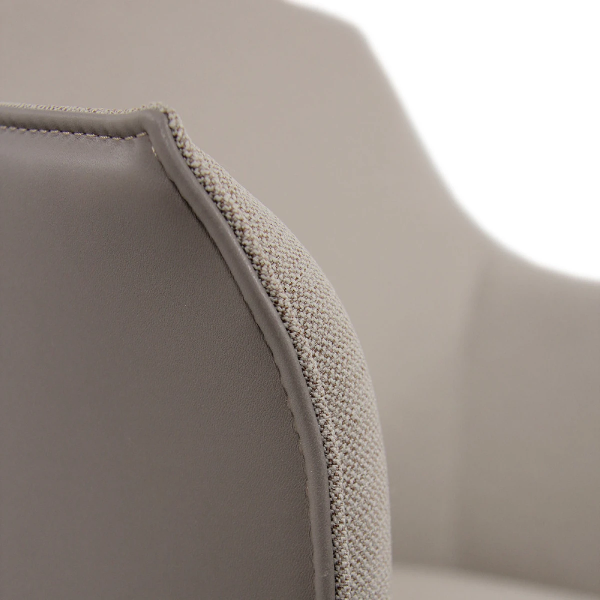 Chaise De Bureau / Chaise De Direction AREZZO Tissu / Similicuir Beig... – Image 2