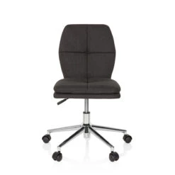 Chaise De Bureau / Chaise D'enfant Pour Enfants JOY I Tissu Noir Hjh O...