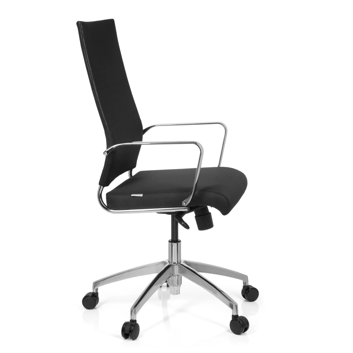 Chaise De Bureau / Chaise Pivotante LUCANO PRO Tissu Noir Hjh OFFICE – Image 3