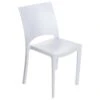 Chaise Design Blanche Effet Croco ARLEQUIN