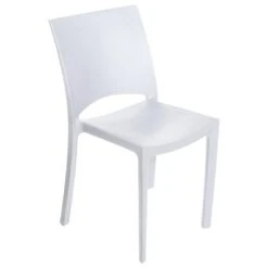 Chaise Design Blanche Effet Croco ARLEQUIN