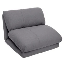 Chauffeuse Fauteuil Coloris Gris Foncé En Mousse PU - Longueur 82 X P...
