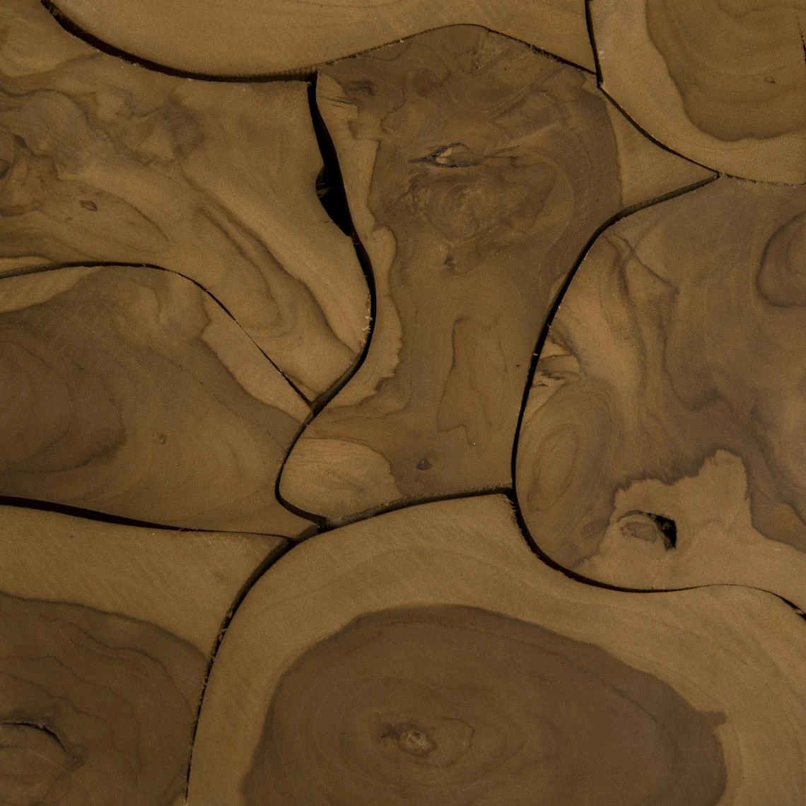 Cube 40x40cm Bois Teck Nature Suva – Image 3