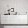 Enfilade 240 Cm Blanc Laqué Design JUNON 2