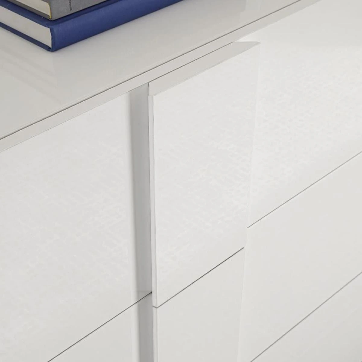 Enfilade 240 Cm Blanc Laqué Design JUNON 2 4 Enfilade 240 Cm Blanc Laqué Design JUNON 2 – Image 4