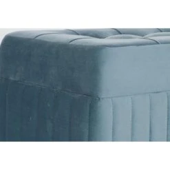 Ensemble De 2 Banquettes Coffres En Bois Et Polyester Coloris Bleu Cie... 6 Ensemble De 2 Banquettes Coffres En Bois Et Polyester Coloris Bleu Cie... -Womo Design Boutique ensemble de 2 banquettes coffres en bois et polyester coloris bleu ciel naturel 13616296 37458454 1140x1140