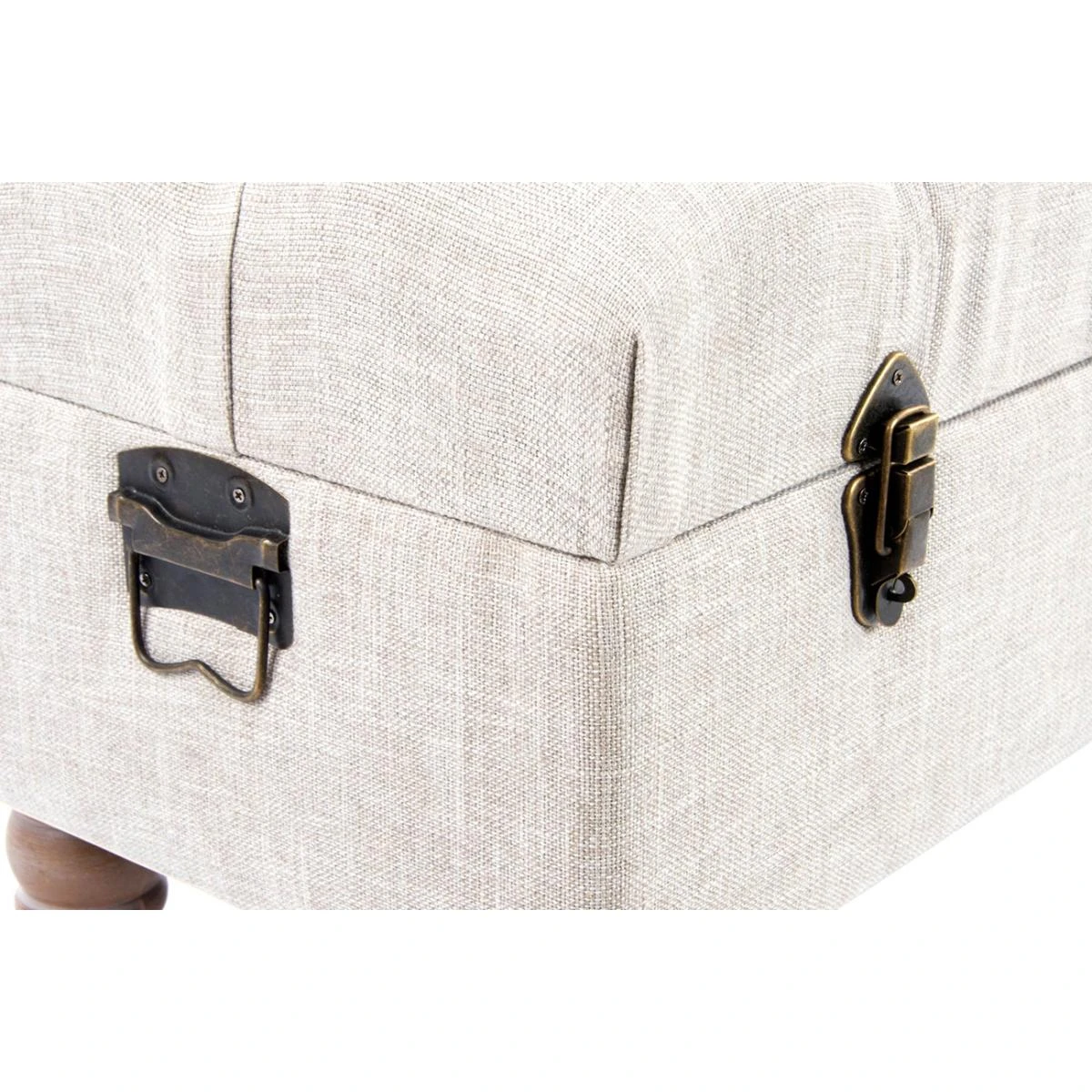 Ensemble De 2 Coffres Banquettes En Bois Coloris beige – Image 4